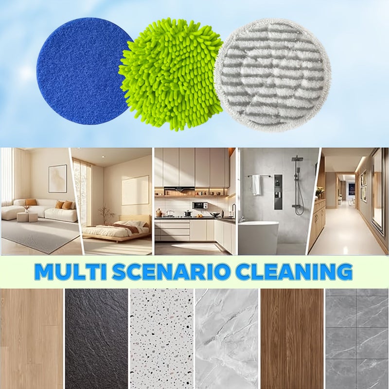 6 Pack S7000 Steam Mop Pads Replacement Kit For Hard Floor Cleaner Blue - Image 5