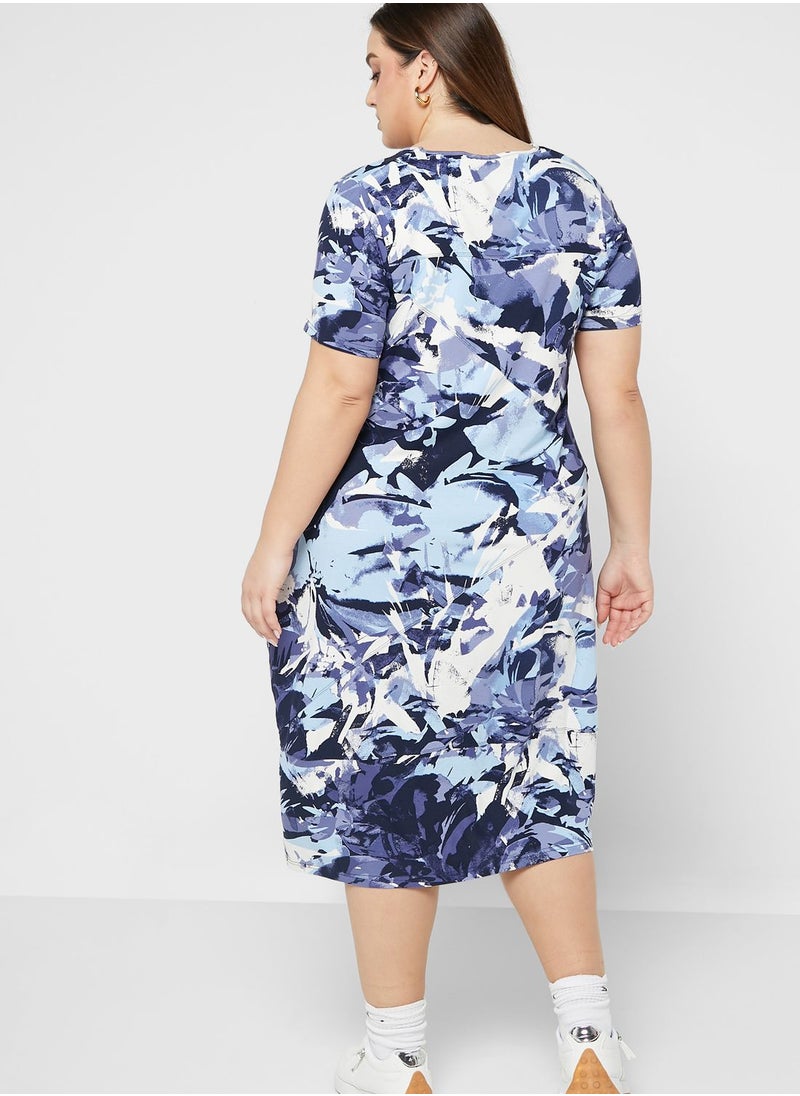 Avenue Printed Knitted Dress  - Image 2