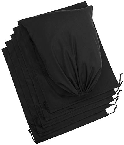 DR Cotton Blend Drawstring Bags 6-Pack For Shoes Storage Pantry Gifts (14 x 17 inch - 6 pack) - Image 1