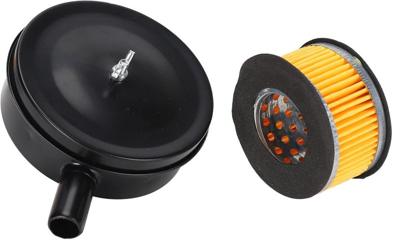 Air Compressor Filter, Air Compressor Replacement Parts Black Noise Muffler Air Compressor Filter for Blowers Boilers Exhaust Ports ((iron)) - Image 1