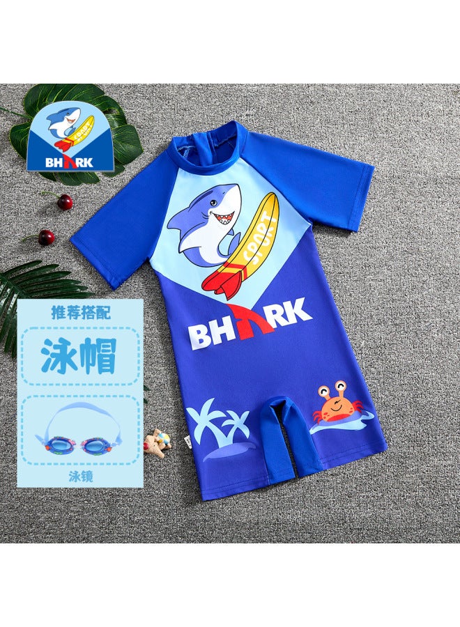 Children's Swimwear Boys  Summer New One-piece Sunscreen Small And Medium-sized Children And Boys Seaside Cartoon Swimwear Equipment