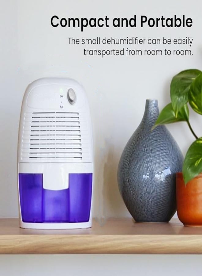 M MIAOYAN 500ml Premium Dehumidifier - Ultra Quiet Peltier Technology, Energy Efficient, Auto Shut Off Safety, Portable Mini Electric Dehumidifier, Ideal Dehumidifier for Home, Bedroom and Bathroom  - Image 3