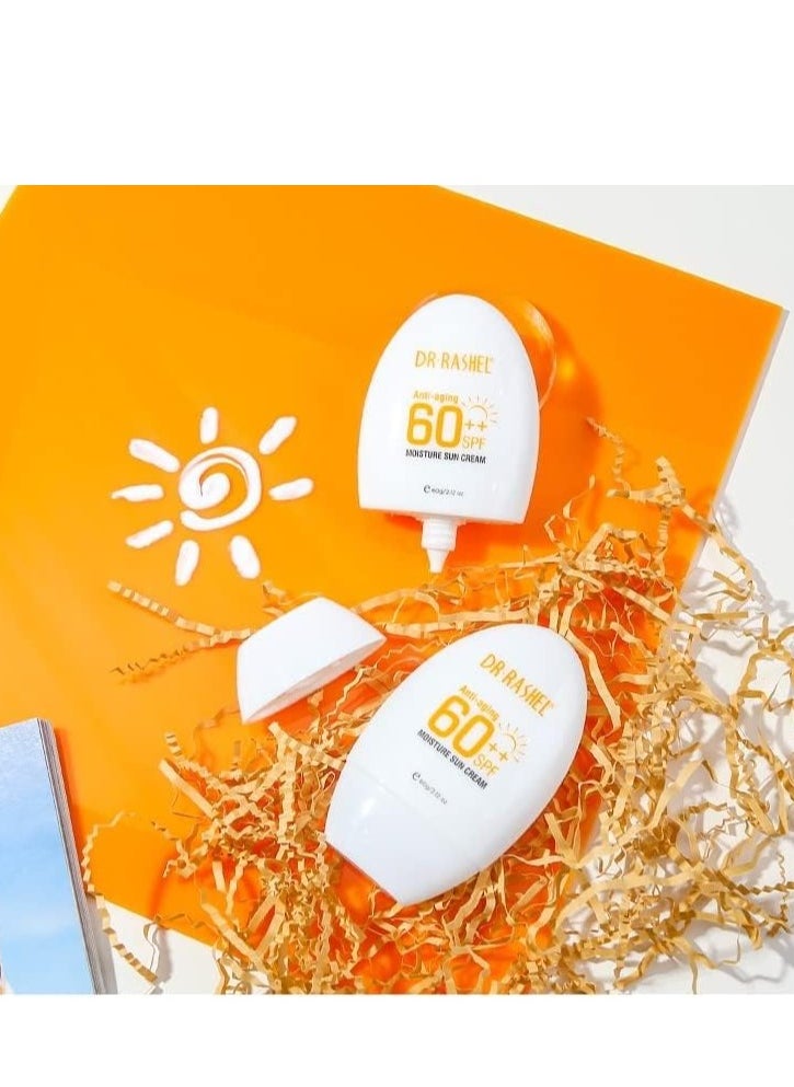 DR.RASHEL BEAUTY ELIXIRS DR.RASHEL Anti-aging & moisture sun cream SPF 60 60 g  - Image 1