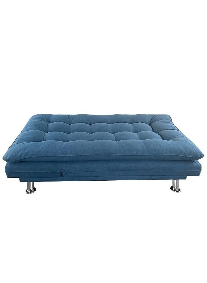 KARNAK Karnak Home Amos Sofa Cum Bed I Sleeping Fabric Sofa I Three Seat Sofabed I Modern Design Living Room Sofa Navy Blue 180X110X75 Cm  - Image 3