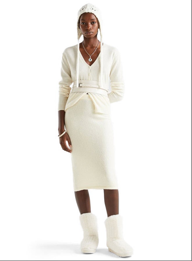 Benetton PENCIL SKIRT IN RECYCLED THREAD  - Image 5