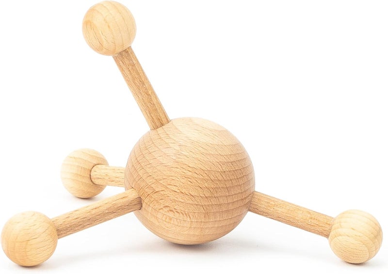 tuuli Accessories  Trigger Point Massage Tool MultiFunctional Wooden Handheld Massager for Back Neck Shoulder and More Helps Ease Muscle Tension and Support Skin Health - Image 2