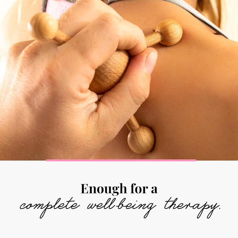 tuuli Accessories  Trigger Point Massage Tool MultiFunctional Wooden Handheld Massager for Back Neck Shoulder and More Helps Ease Muscle Tension and Support Skin Health - Image 5