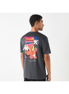 Kappa Kappa Logo Print Crew Neck T-shirt with Short Sleeves  - Image 4
