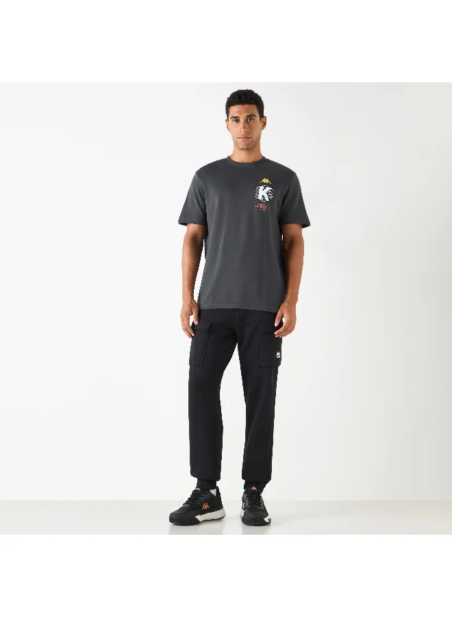 Kappa Kappa Logo Print Crew Neck T-shirt with Short Sleeves