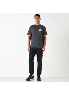 Kappa Kappa Logo Print Crew Neck T-shirt with Short Sleeves  - Image 3