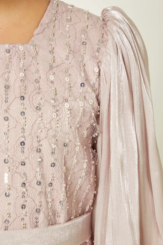 Amri Glitter A-Line Tulle Dress
