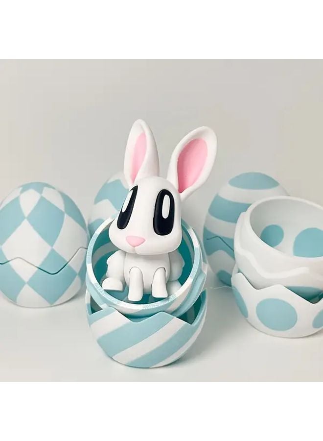 Easter Rabbit Egg Decoration 3D Printed Collectible Handheld Gift For Holidays Home Desk Decor - Image 2