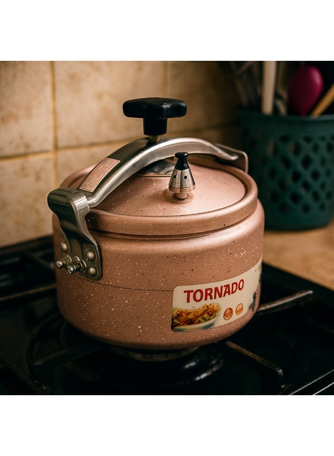 TORNADO Granite Pressure Cooker – 7 Liter (Rose Color) - Image 2