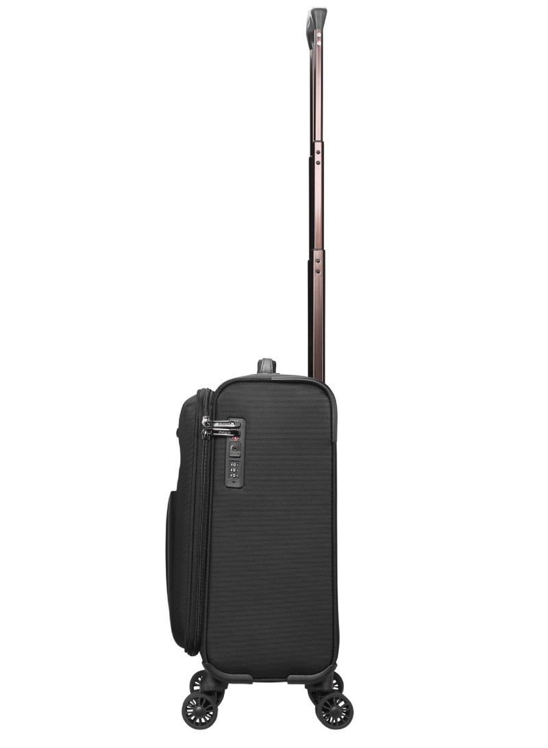 AMERICAN TOURISTER Bass Rolling Tote, Spinne Wheels, 100% Polyester, Black|TSA Combination Lock|Quick Access Pocket|Antimicrobial Lining|Internal Organizer - 3 Years International Warranty - Image 2
