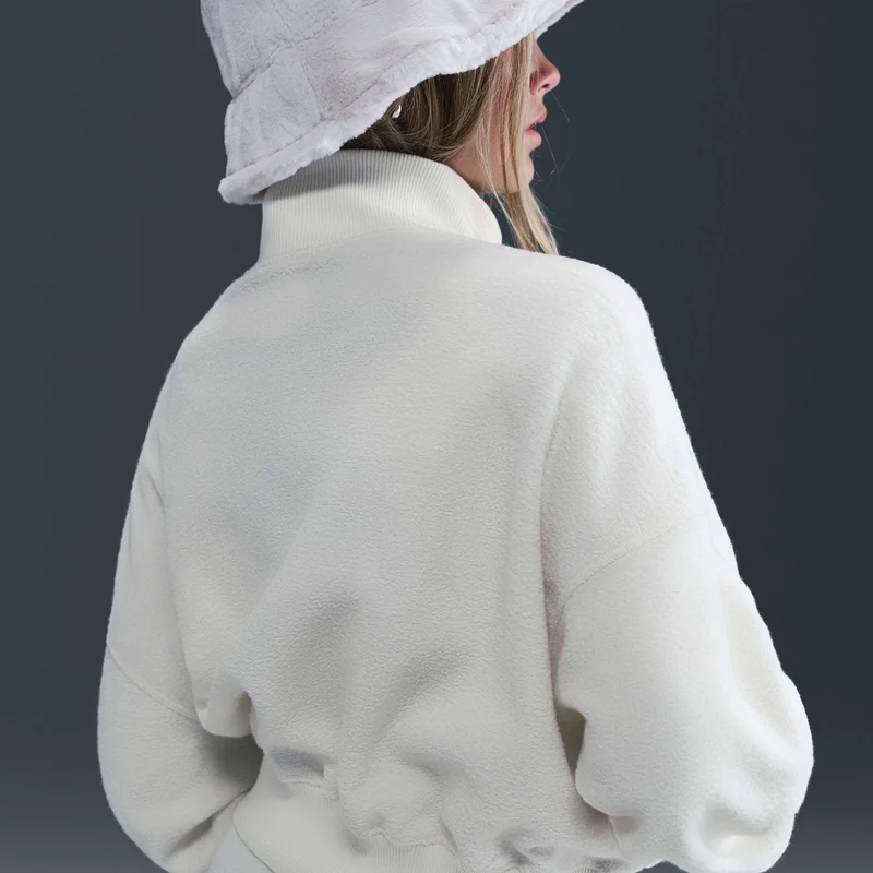 نايكي ملابس رياضية للأطفال سويت شيرت صوف بسحاب ربع