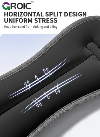 مجموعة من قطعتين من أوزان الكاحل والساق والذراع والمعصم مع حزام قابل للتعديل للركض والجمباز والتمارين الهوائية والعلاج الطبيعي وتمارين القدم - 3 كجم للزوج (أسود) - view 2
