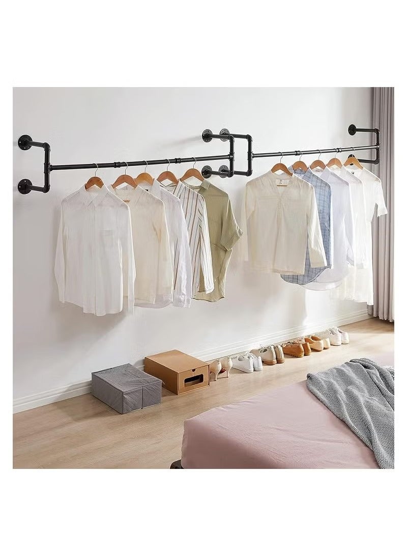 Beauenty Heavy Duty Pipe Wall Clothes Rack  - Image 4