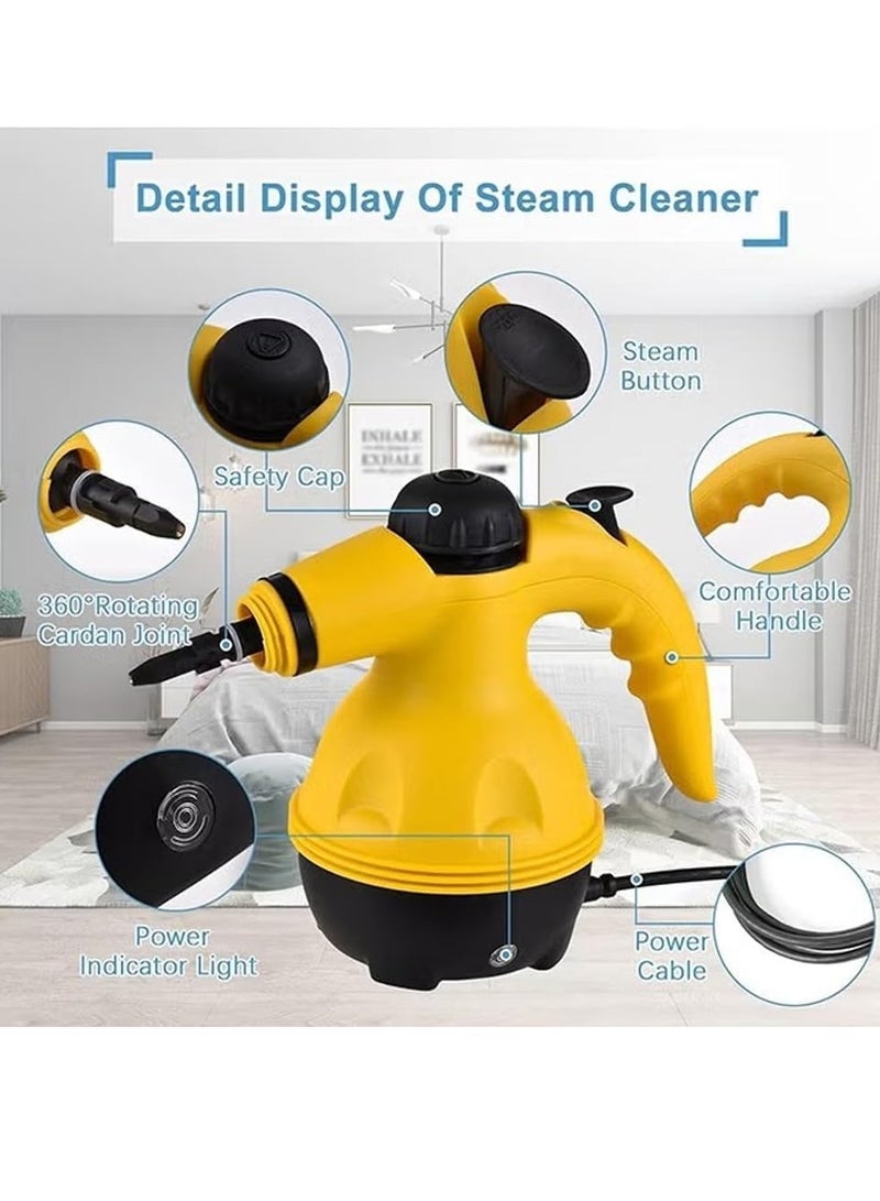 YJS High Pressure Steam Cleaner, Portable Handheld Steam Cleaner for Home Kitchen,1200W Multifunctional High Temperature Pressure Steam Cleaning Machine with 9 Pcs Accessories for Kitchen, Car, Window (A) - Image 4