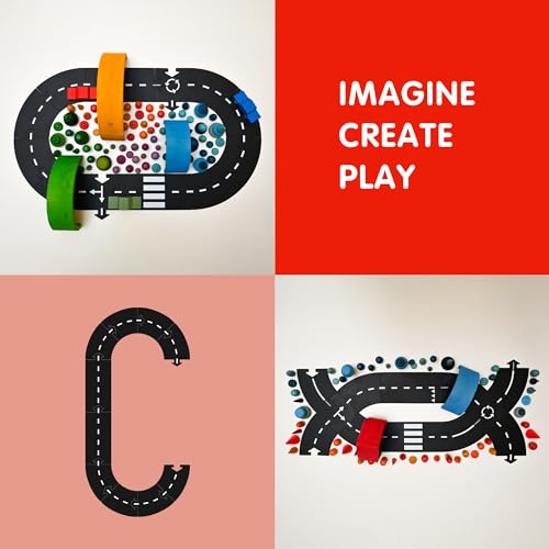 Waytoplay Ringroad, 12 Piece Circuit for Toy Cars - Flexible, Indestructible, and Waterproof - Modular Car Tracks - Made in The Netherlands - Image 3
