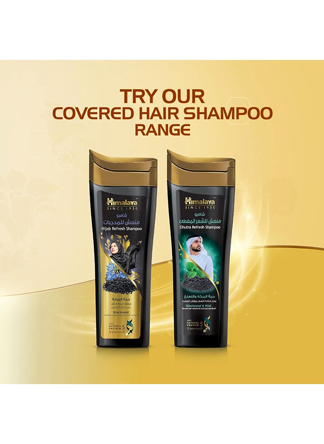 Ghutra Refresh Shampoo With Blackseed And Mint Black/Golden 400ml