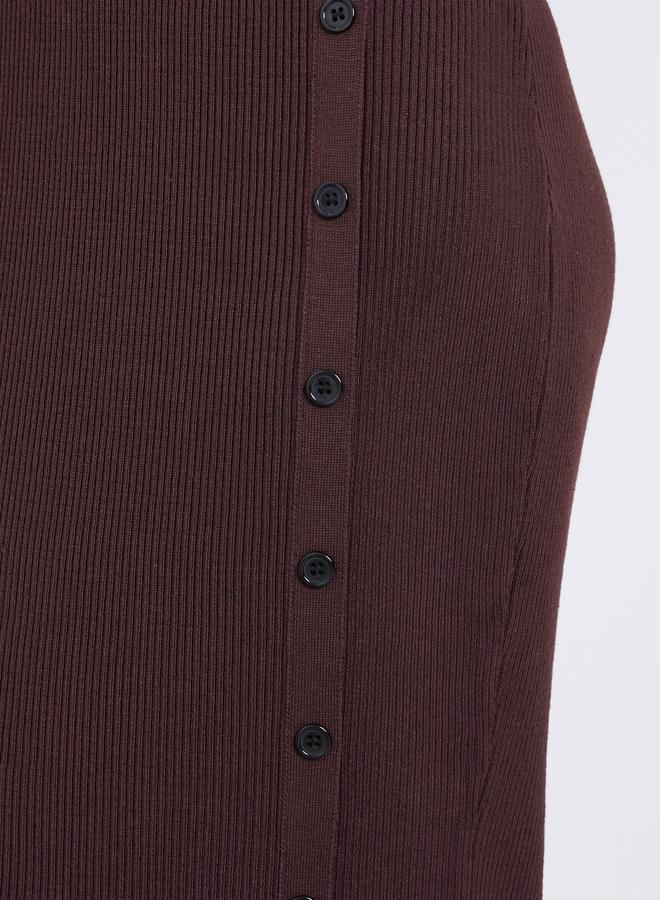 ستايلي فستان ميدي محبوك مضلع - Image 3