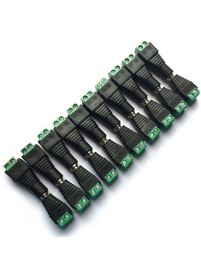 DAYKIT 10 Pairs 12V Male+Female 2.1x5.5MM DC Power Jack Plug Adapter Connector for CCTV Camera - Image 1