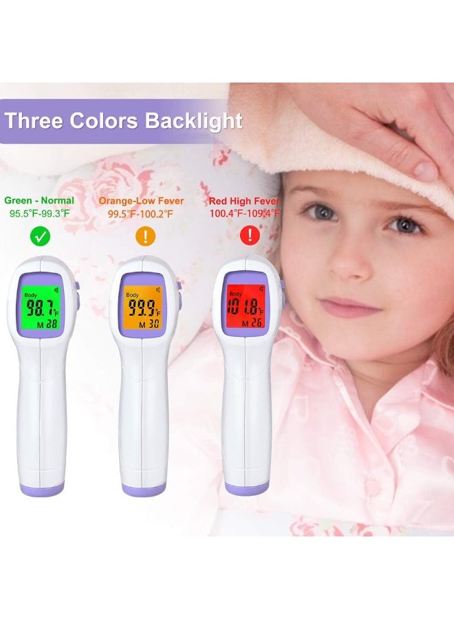 Infrared Forehead Thermometer – Contactless, High Accuracy, 1-Second Response, 99-Reading Memory, Body & Surface Mode, LCD Display for Adults & Kids - Image 3
