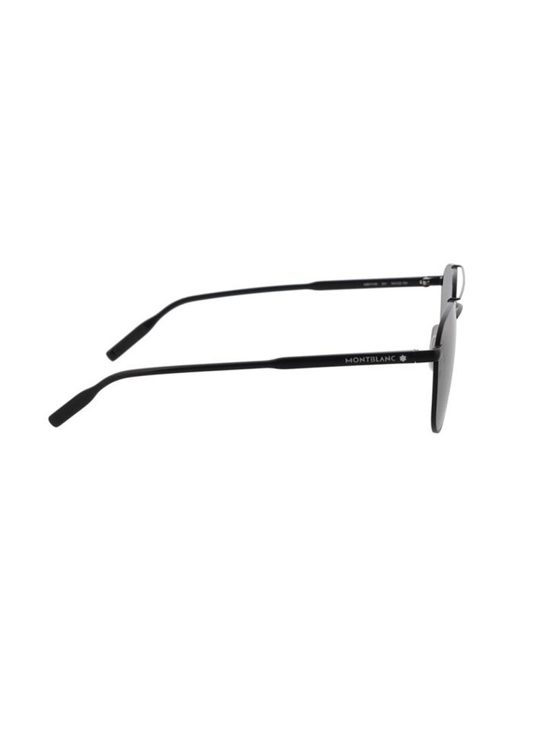 MONTBLANC نظارة شمسية على شكل طيار للرجال - MB0114S 001 54 - مقاس العدسة: 54 مم  - Image 2