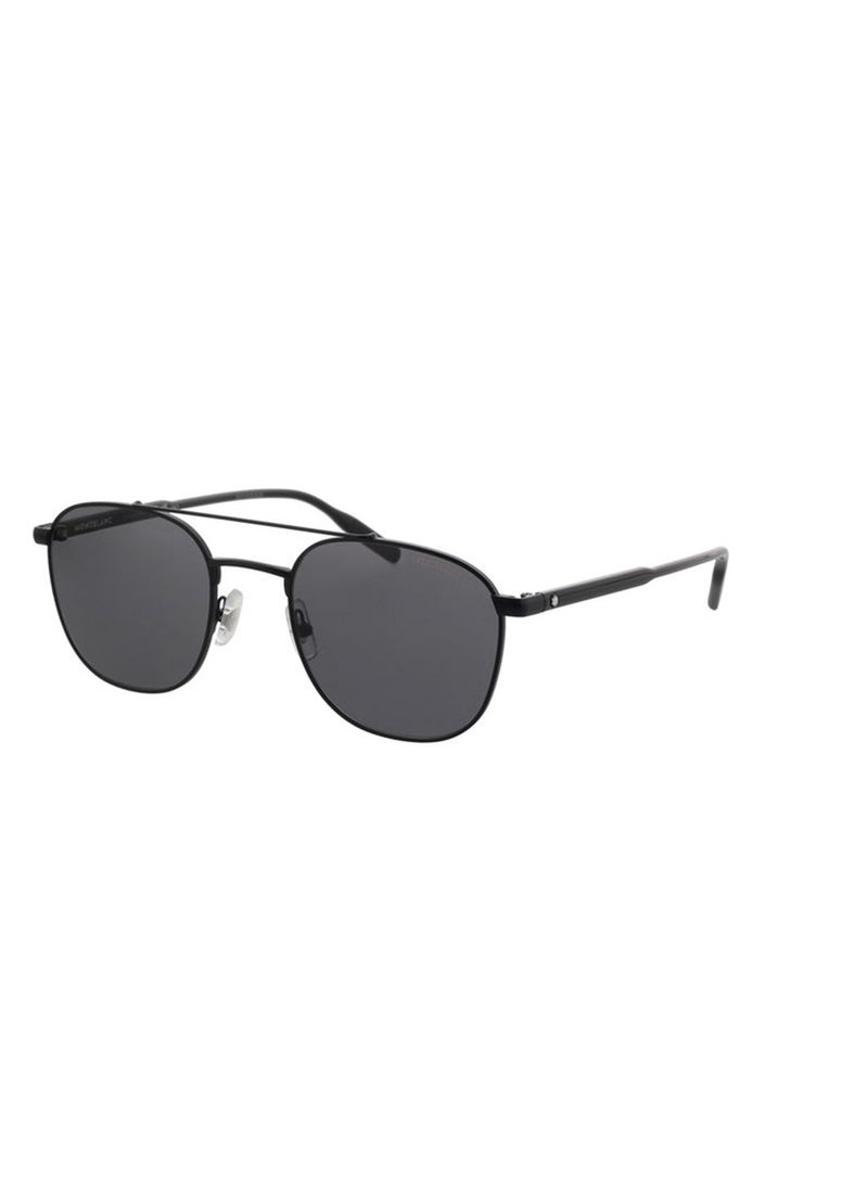 MONTBLANC نظارة شمسية على شكل طيار للرجال - MB0114S 001 54 - مقاس العدسة: 54 مم  - Image 3