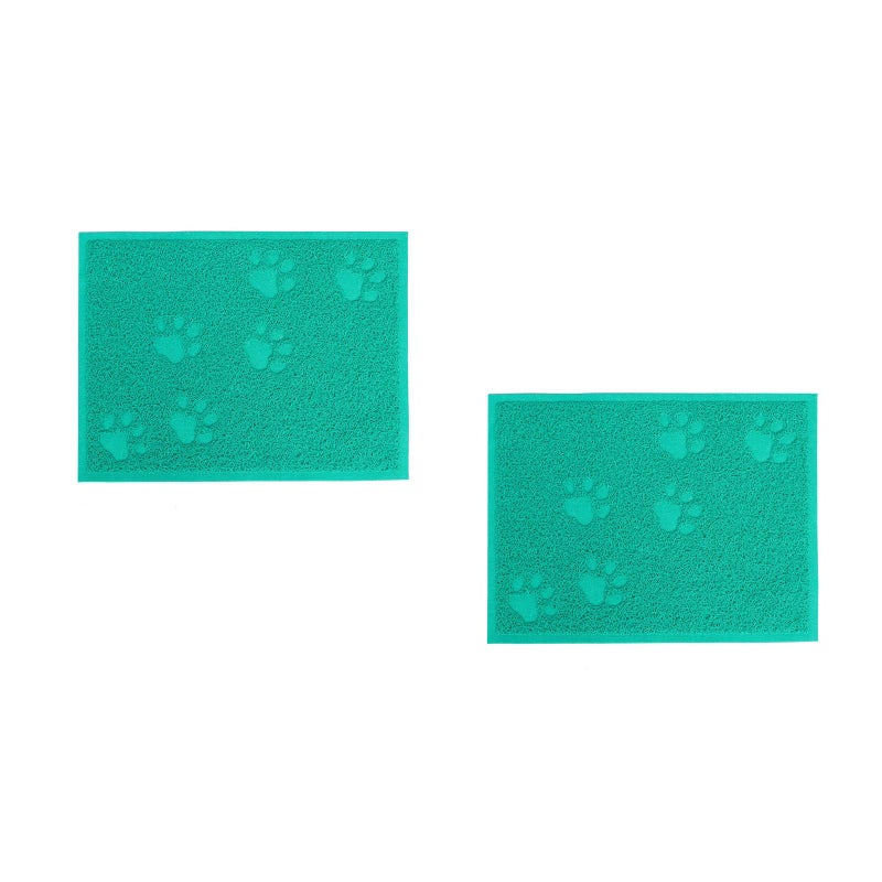 2pcs 30 x 40cm Pet Puppy Dog Cat Litter Mat Claws Pet Small Footprint Foot Sleeping Pad Placemat Cleaning Carpet (Lake ) - Image 1