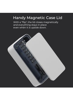 SYOSI Electric Screwdriver Kit 3.6V Cordless Screwdriver Set Upgraded Capacity Magnetic Case Lid Mechanical Knob 25 S2-Steel Bits Screwdriver Bit Sets Mini Screwdriver Set with Portable Case  - Image 4