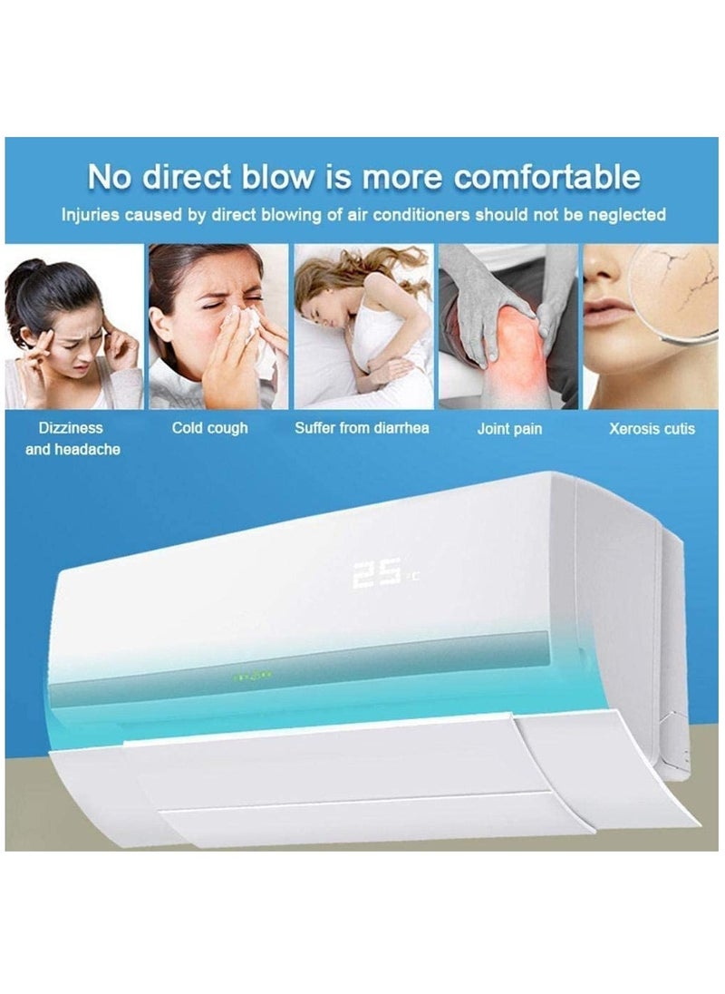 Arabest Retractable Air Conditioner Deflector, Split AC Air Conditioning Baffles, Adjustable Anti Direct Blowing Windshield Wing  - Image 5
