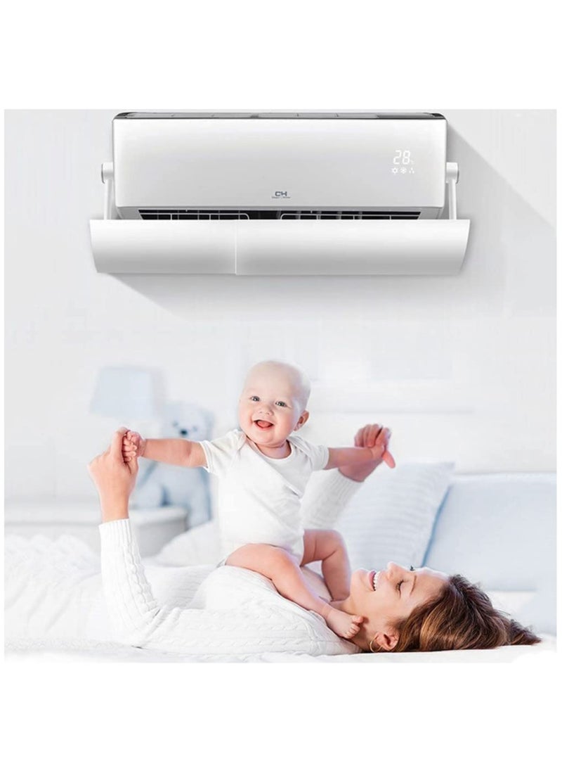 Arabest - Retractable Air Conditioner Deflector, Split AC Air Conditioning Baffles, Adjustable Anti Direct Blowing Windshield Wing - Image 1