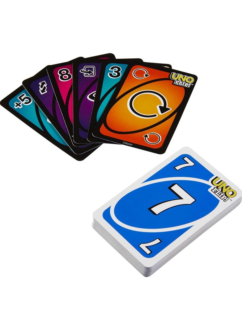 ماتيل جيمز لعبة بطاقات أونو (UNO) – إصدار فليب (UNO Flip) بعلبة معدنية - Image 3