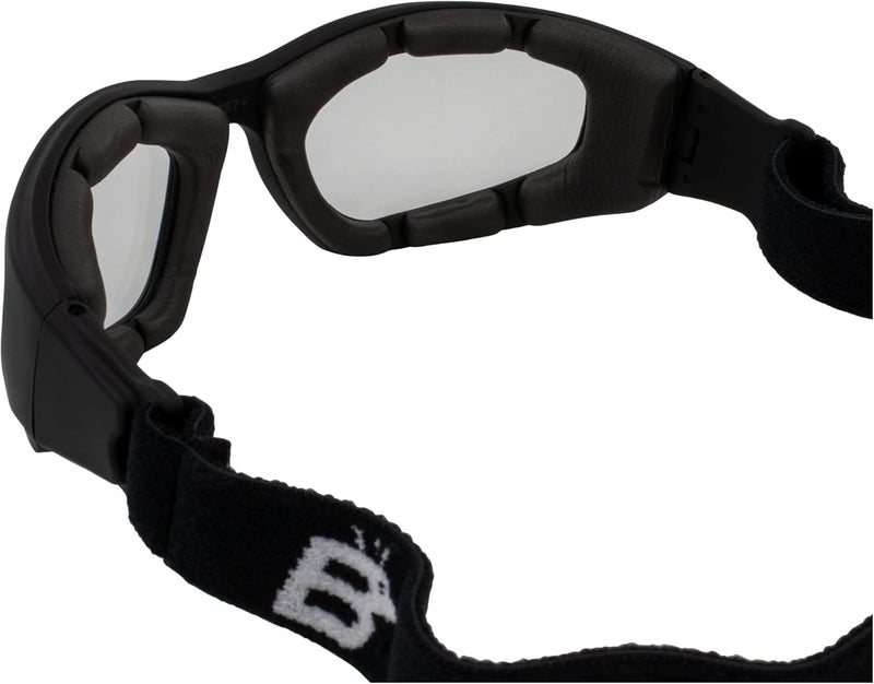 Birdz نظارات بيردز آي وير سوار للسلامة للدراجات النارية - إطار أسود مع عدسات متحولة - Image 5