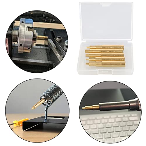 HanTof 5Pcs Heat-set Insert Tips for M2,M2.5,M3,M4,M5 Threaded Inserts, Compatible with 900M T18 ST Hakko FX-888D/FX600 and Weller SP40NKUS/WLC100 Soldering Irons Tips, for Connecting 3D Printed Parts - Image 5