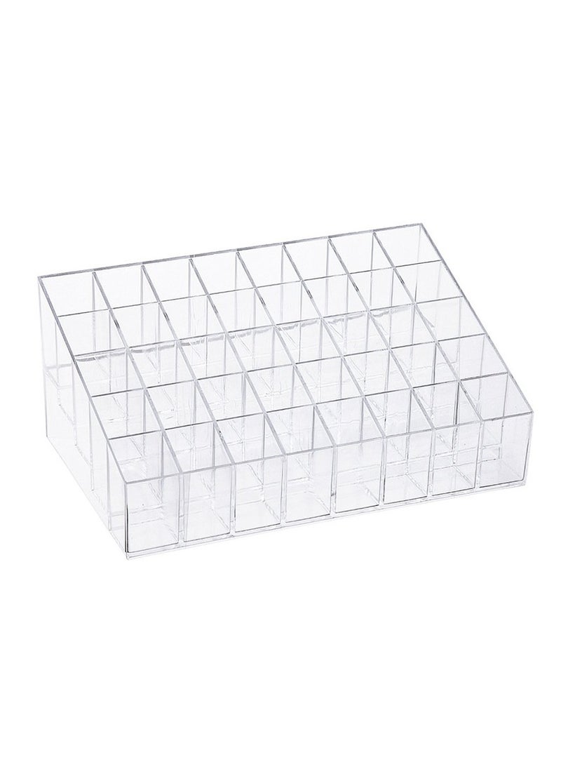 KUYING Lipstick Holder, 40 Spaces Acrylic Lipstick Organizer Display Stand Cosmetic Makeup Organizer for Lipstick, Brushes, Bottles, and More  - Image 1
