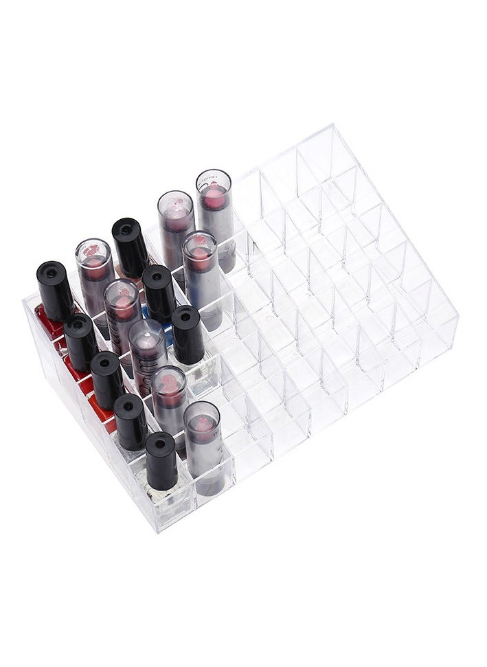 KUYING Lipstick Holder, 40 Spaces Acrylic Lipstick Organizer Display Stand Cosmetic Makeup Organizer for Lipstick, Brushes, Bottles, and More  - Image 2