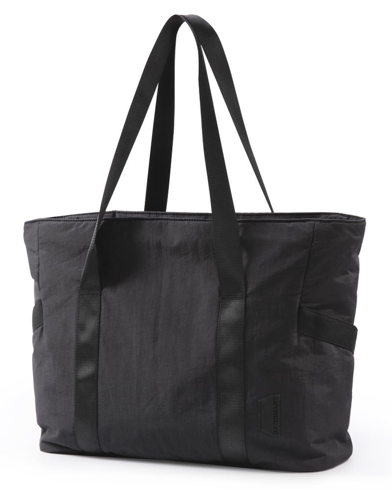 BAGSMART Tote Bag for Women with Zipper, Gym Tote with Compartments, Laptop Work Tote Nurse Dance Yoga Bag for Sport, Travel - Image 1