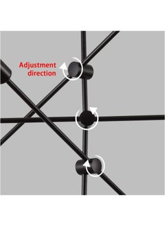 HUA QIANG WANG Modern Sputnik Chandelier 6-Light Black Ceiling Lighting Mid-Century Pendant Light Fixture for Kitchen Island Dining Room Living Room Bedroom  - Image 4