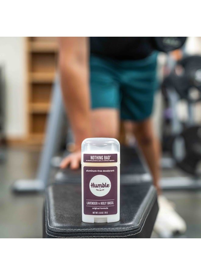 HUMBLE SIMPLE AND TRUE. مزيل العرق خالي من الألمنيوم من هومبل براندز - تركيبة أصلية. تحكم طويل الأمد في الروائح مع بيكربونات الصوديوم والزيوت الأساسية، مجموعة متنوعة، 3 عبوات - Image 2