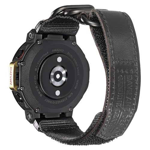 DAVILANE Watch Bands Compatible With Huami Amazfit TRexTRex 2TRex ProTRex UltraNew Upgraded Connector DesignLeather Watch Band Sports Strap - Image 1