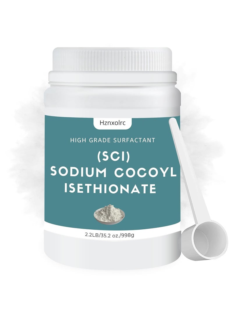 Hznxolrc 352 oz Sodium Cocoyl Isethionate Premium Sodium Cocoyl Isethionate SCI Powder Amazing Bubbles Gentle on Skin Biodegradable Suitable for Making Bath Bombs Bath Truffles and More 