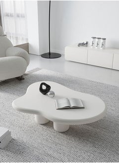 Merry Moments Cloud Coffee Table Cafe Table Sofa Side Table End Table Snack Table Fashion Design for Living Room Bedroom Office Retail with Legs Base H30xL70xW100 cm  - Image 1