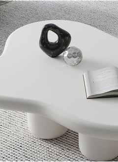 Merry Moments Cloud Coffee Table Cafe Table Sofa Side Table End Table Snack Table Fashion Design for Living Room Bedroom Office Retail with Legs Base H30xL70xW100 cm  - Image 5