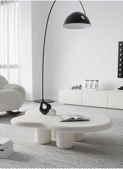 Merry Moments Cloud Coffee Table Cafe Table Sofa Side Table End Table Snack Table Fashion Design for Living Room Bedroom Office Retail with Legs Base H30xL70xW100 cm  - Image 3