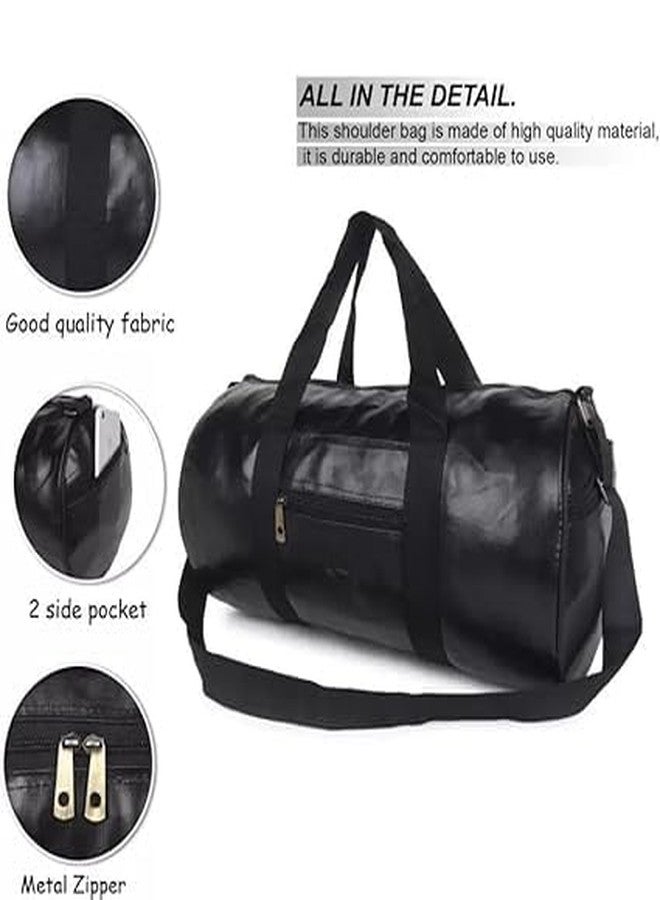 Mkail Gym Duffle Bag,Premium Shoulder Gym Bag is meticulously Crafted from Leather. Companion for Gym Sessions.Sports Activities,Travel,Suitable for Unisex Adults - Image 4