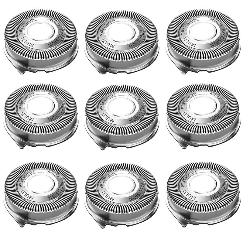 Suleto SH5052 Replacement Heads Fit for Series 5000 Electric Shavers Electric Shaver Heads Compatible with Series 5000 S5xxx ATXX S5xxx PTXX PT8xx PT7xx 9Pack