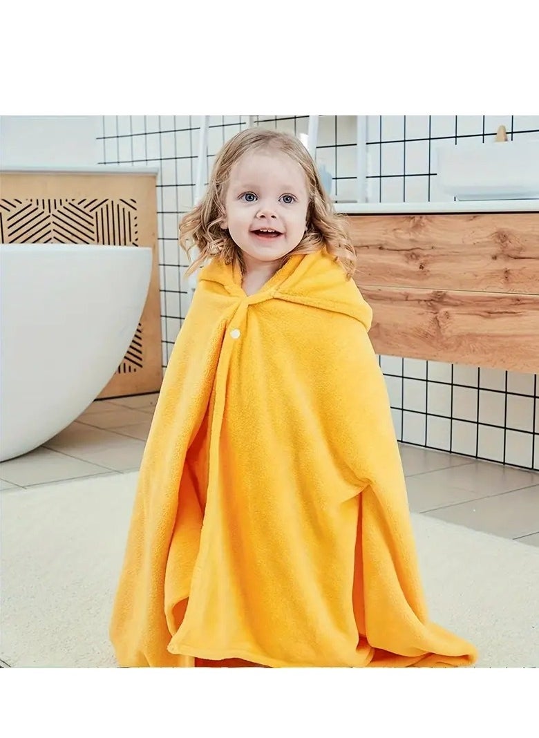 Gonice Soft Hooded Bath Towel, Absorbent Cartoon Duck Pattern Bathrobe  - Image 4