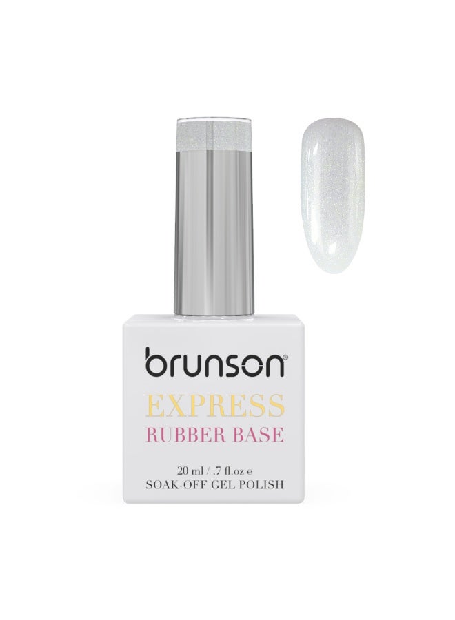 Rubber Base Gel Nail Polish 20Ml - French Rubber Base Coat Long-Lasting, Durable And Chip-Resistant Nail Strengthener Gel Nail Polish Base Coat For Manicure And Pedicure